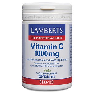 Vitamina C 1000mg Bioflavonóides 120 Comprimidos Lambe