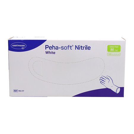 Pehasoft Guantes Nitrilo Blanco Talla M 100 Uds