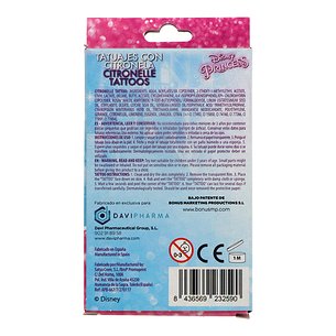 Tatuaje Con Citronela Princesas Disney 3a 12u 2