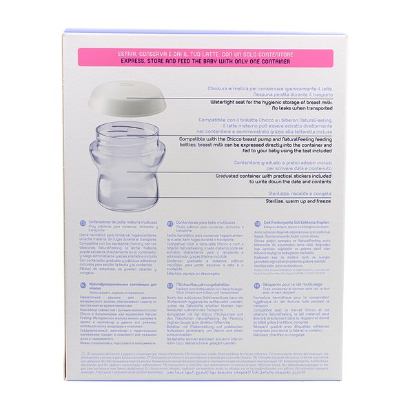 Chicco Natural Feel Contenedores Para Leche 4 Ud