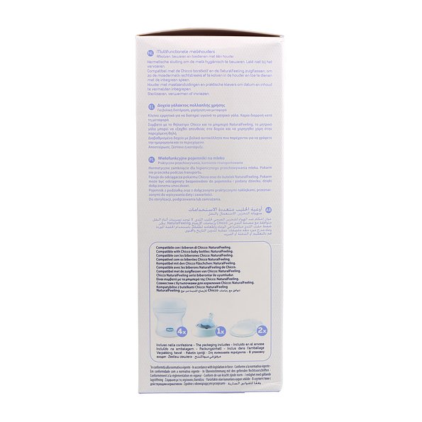 Chicco Natural Feel Contenedores Para Leche 4 Ud