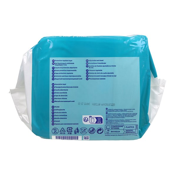 Babadores descartáveis Tena Bibs para adultos tamanho M 150 unidades