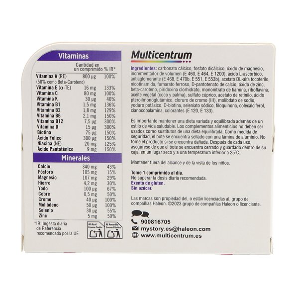 Multicentrum Mulher 50 90 Comprimidos