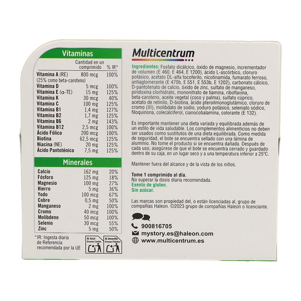Multicentrum 90 comprimidos