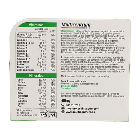 Multicentrum 90 comprimidos