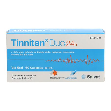 Tinnitan Duo 24 Horas 60 Cápsulas