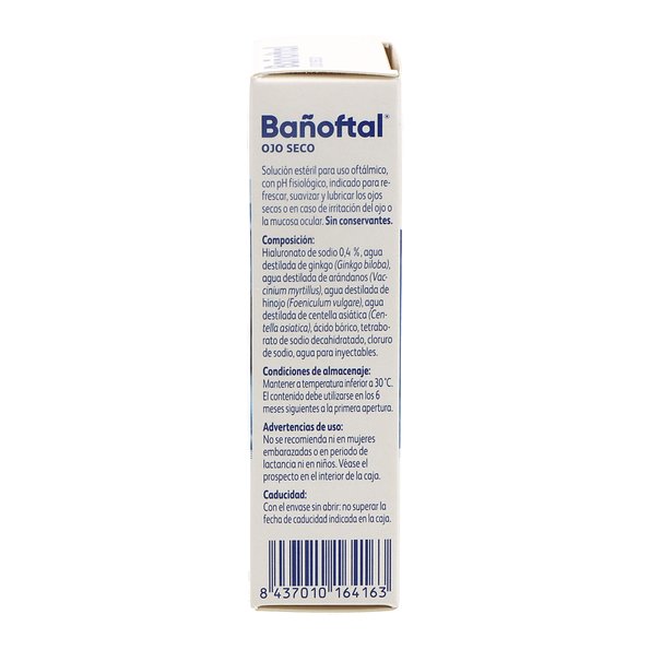 Bañoftal Ojo Seco Multidosis 0,4% 10 ml