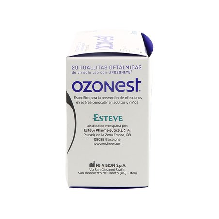Lenços umedecidos oftálmicos Ozonest 20