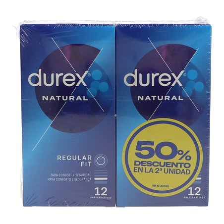 Durex Preservativos Natural Classic 2x12 Uds Pro