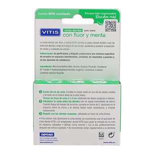 Cera Dental Vitis Flúor e Menta 50 ml 2