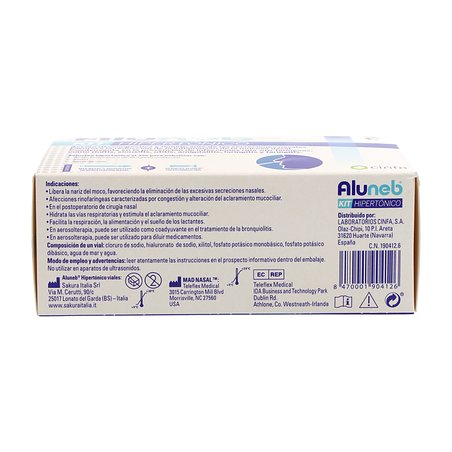 Aluneb Kit Hipertonico 20 Viales 5 ml 1 Disposit