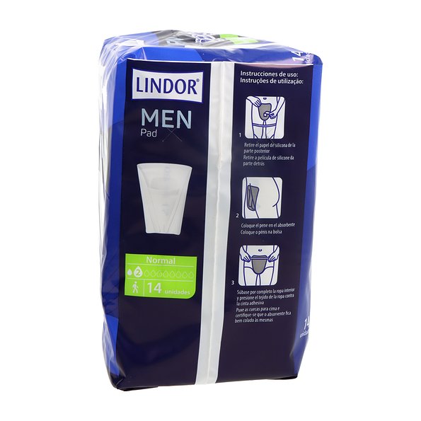Lindor Premium Men Pad 2 Gotas 14 Uds