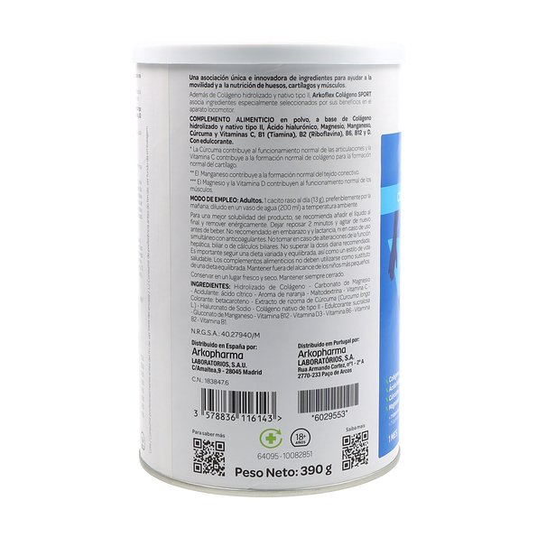 Arkoflex Colageno Sport Sabor Naranja 390g