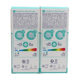 Chicco Creme Dental Maçã e Banana com Flúor 6-24 Meses 2x50 ml Promoção 2