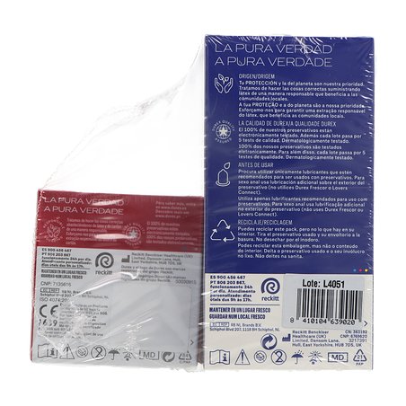 Durex Preservativos Natural Plus 12 Uds Sensitivo + Suave 3 Uds Promo