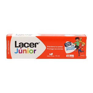 Lacer Junior Gel Dental Sabor Morango 75 ml