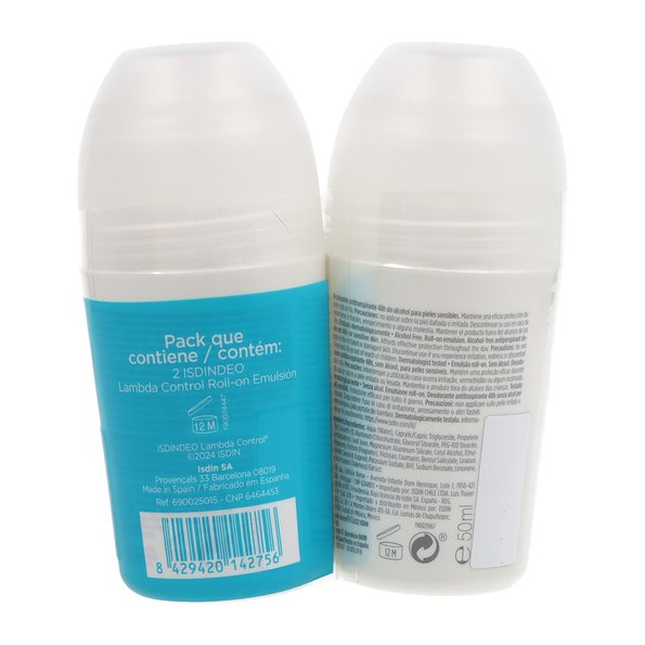 Lambda Control sem álcool roll-on 2x 50ml promoção