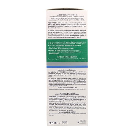 Refis de curativos cosméticos Somatoline , pacote com 6 unidades