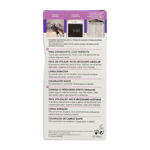 Just For Men Touch Of Grey Tono Castaño 40 g