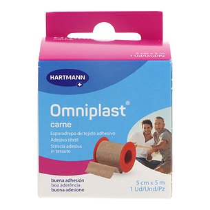 Esparadrapo Omniplast Tela Rosa 5m X 5cm Hartman