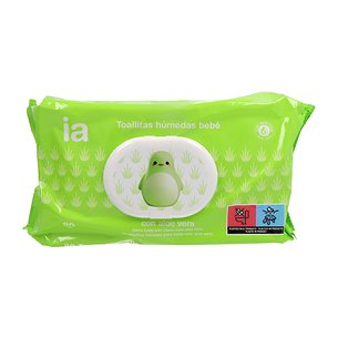 Interapothek Aloe Vera Baby Wipes 80 Unidades