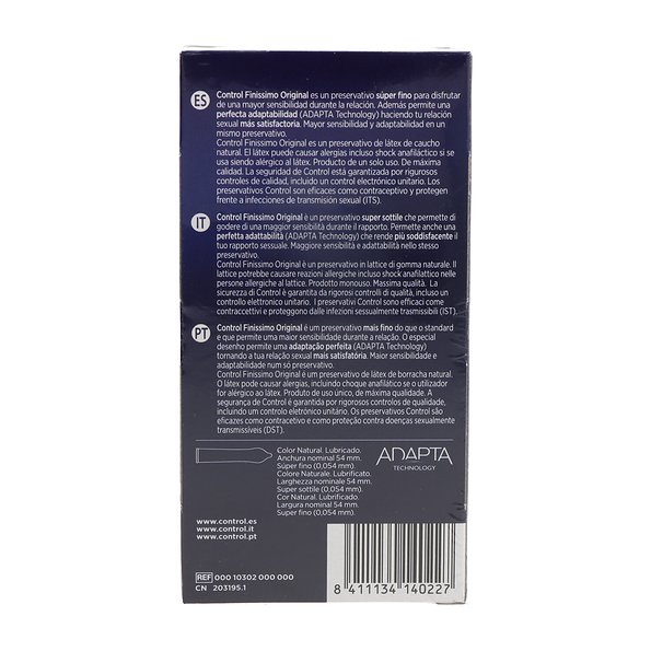 Control Preservativos Finissimo Original 6 Uds
