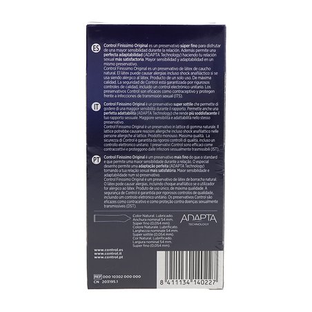 Control Preservativos Finissimo Original 6 Uds