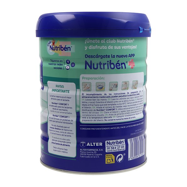 Nutriben Confort Acae Leche 800 g