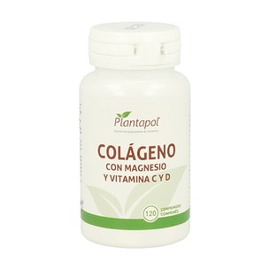 Kollagen mit Magnesium und Vitamin C und D 120 Tabletten Plantapol