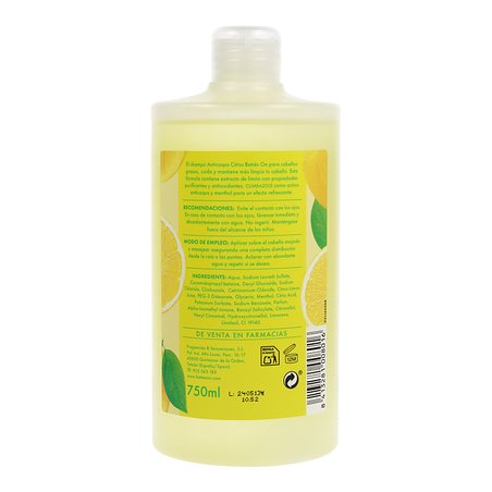 Shampoo Anticaspa Betres Citrus para Cabelos Oleosos 500