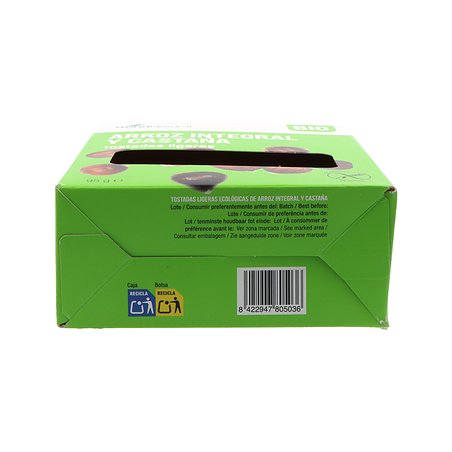 Torrada de Arroz e Castanha Soria Natural 95g
