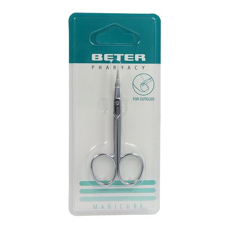 Tijera Corta Pieles Cromada Curva Beter