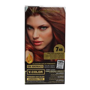 Th Vcolor N746 Rubio Medio Acbobrado Rojo