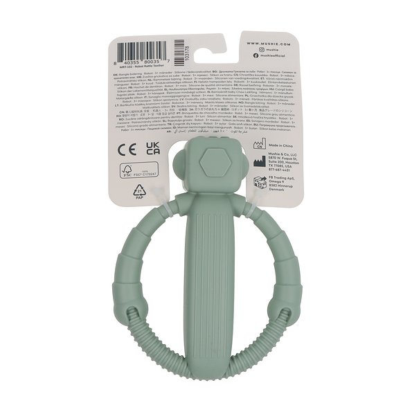 Mushie Robot Mordedor Silicona +3 53406