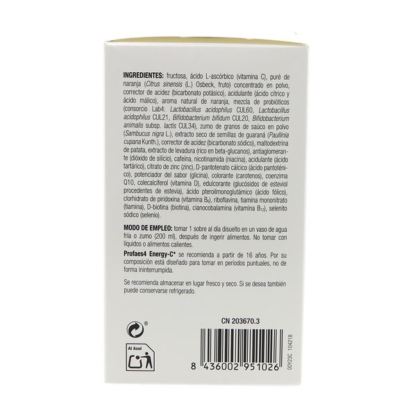 Profaes4 Energyc 14 Sachês 10 g