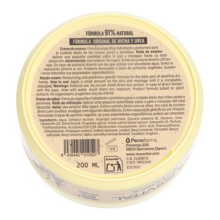 Mussvital Essentials Botanics Creme para as mãos Ave