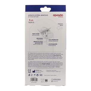 Curativo Adesivo Estéril Aposan TNT 20x10 cm 6 Unidades 2