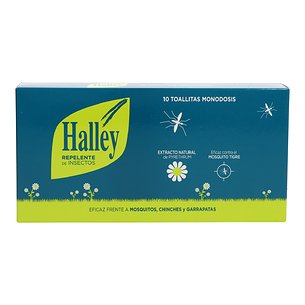 Halley Repelente Insectos Toallitas 10 U