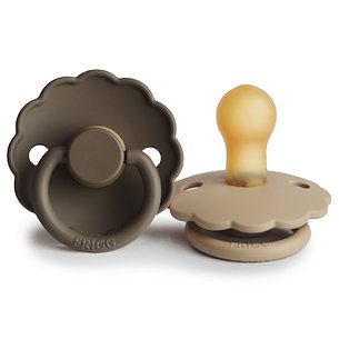 Frigg Pack 2 Block Latex Daisy Croissan Schnuller