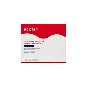 Acofar Gaze Estéril 20x40 cm 20 Unidades