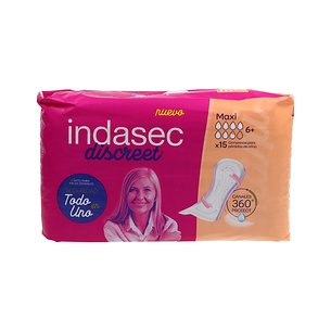 Indasec Discreet Maxi 15 Units