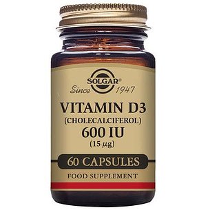Solgar Vitamina D3 600 Ui 15 Mcg 60 Capsulas Vegetales