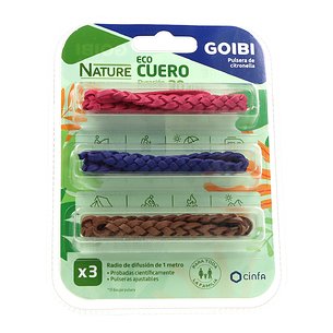 Goibi Citronera Cature Pulseira de couro ecológico X3 