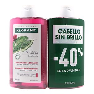 Klorane Champu Higo De Barbaria 2x400 ml Promo 2