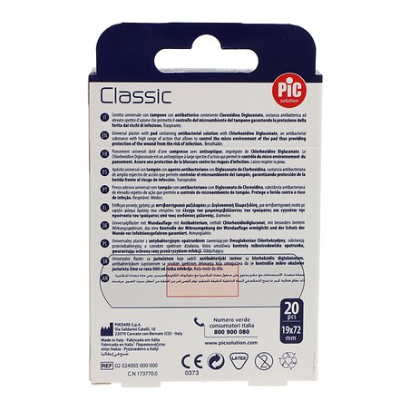 Curativo Adesivo Antibacteriano Pic Classic - 20 Unidades
