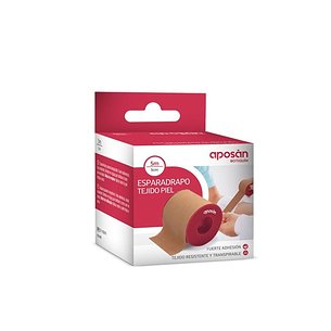 Fita Adesiva Tecido Aposan 5m X 5cm Cor Pele 1 Unidade