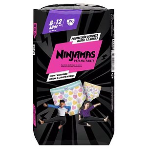 Dodot Ninjamas Calças Carry Heart Tamanho 8-12 Anos 27-43kg