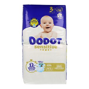 Dodot Sensitive Tamanho 3 6 - 10 Kg 56 Unidades 2