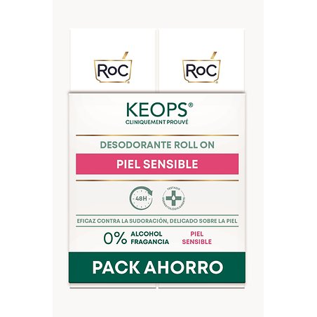 Roc Keops Deo Roll On Sensible 2 X 30 ml