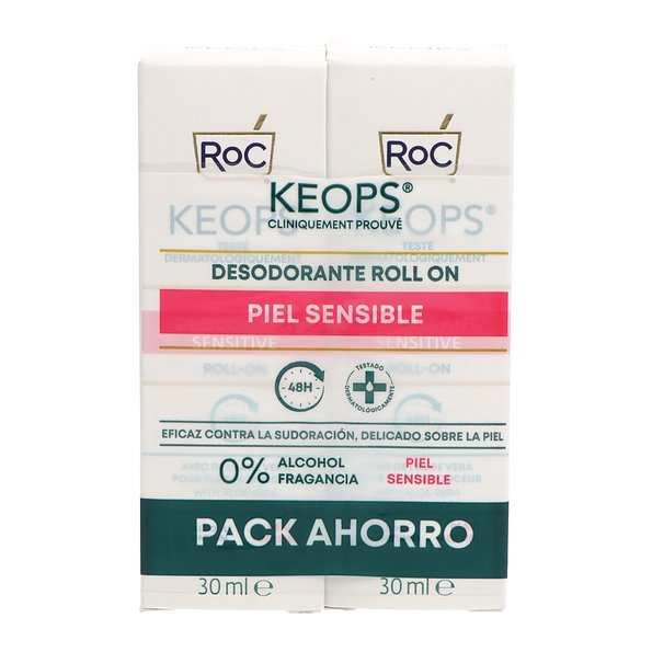 Roc Keops Deo Roll On Sensible 2 X 30 ml